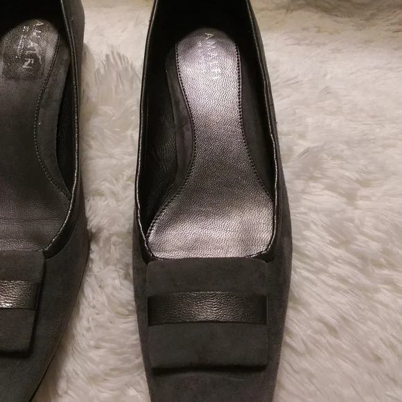 Amalfi Gray Suede Shoes - Picture 3 of 9